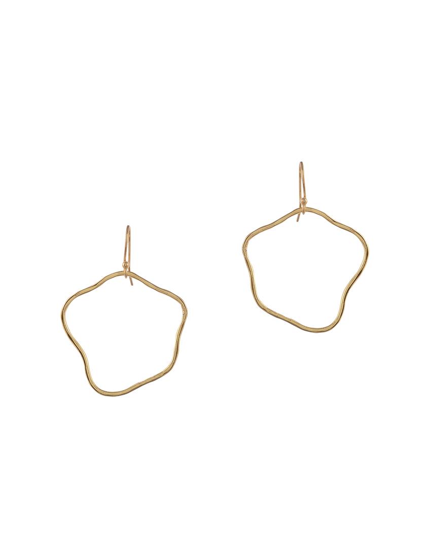 gold silver drop earring - 16712222 - Zoom Image - 1