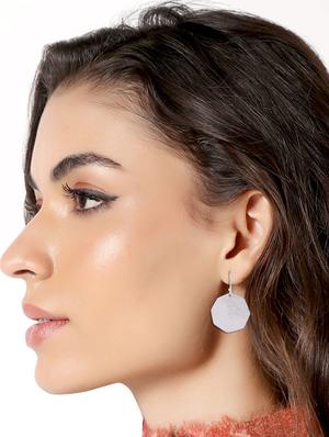 silver drop earring - 16712227 - Standard Image - 2