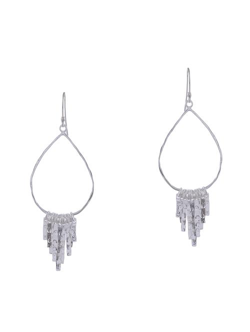 silver drop earring - 16712233 - Standard Image - 1