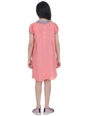 contrast neck pleated frock - 16712254 - Standard Image - 3
