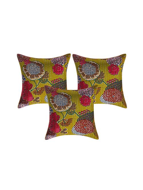 pure cotton kantha work cushion cover - 16712256 - Standard Image - 1