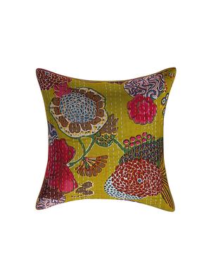 pure cotton kantha work cushion cover - 16712256 - Standard Image - 2