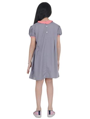 contrast neck pleated frock - 16712266 - Standard Image - 3