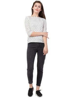 boat neck polka dot top - 16712326 - Standard Image - 4