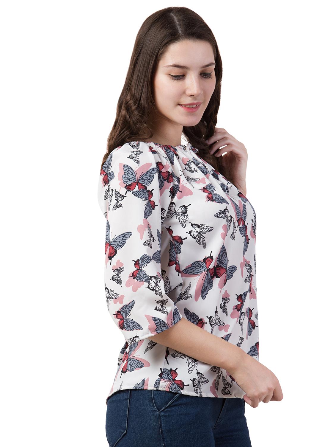 tie up neck quirky top - 16712338 - Zoom Image - 2