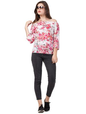 off shoulder floral top - 16712340 - Standard Image - 5