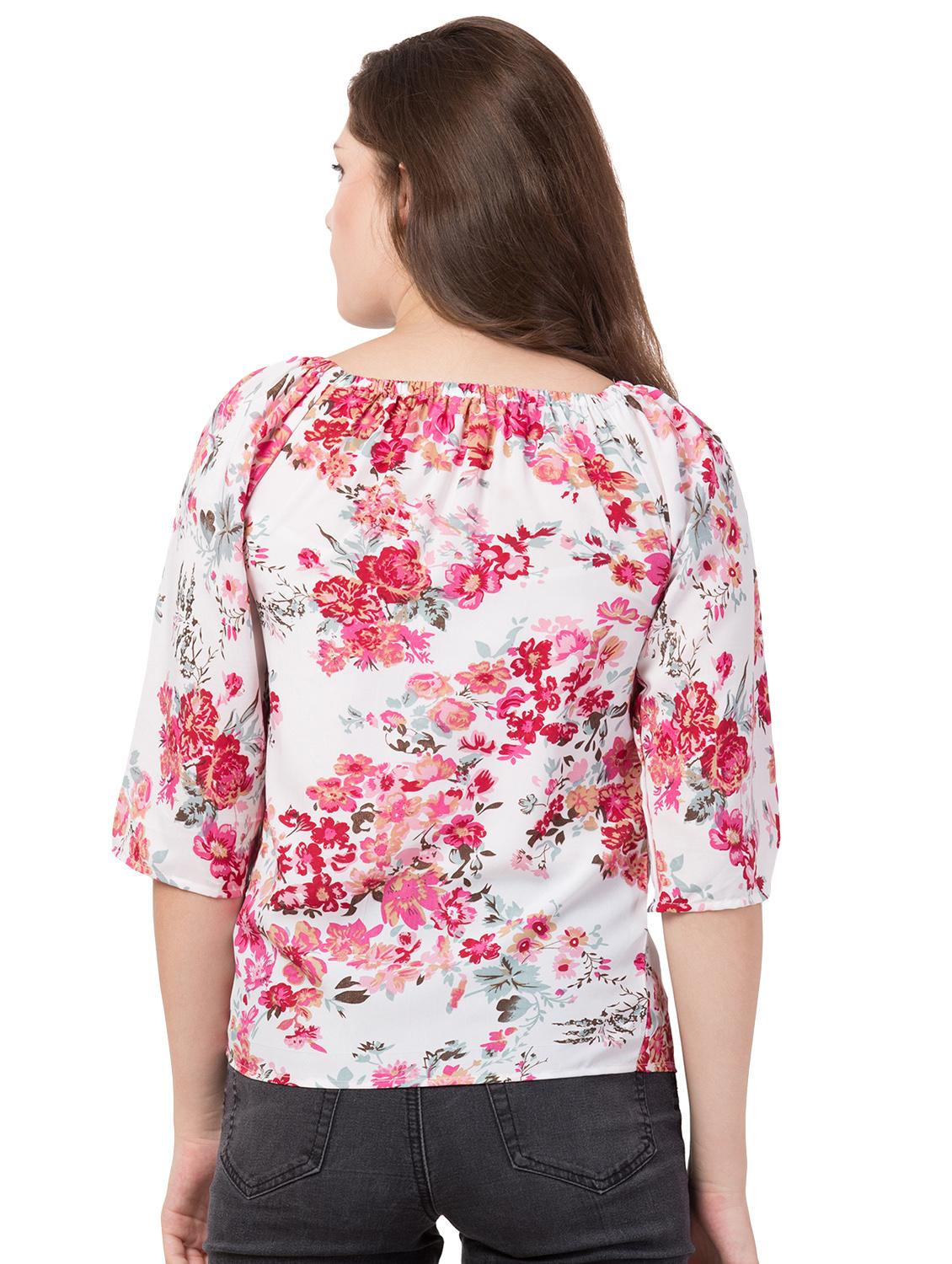 off shoulder floral top - 16712340 - Zoom Image - 4