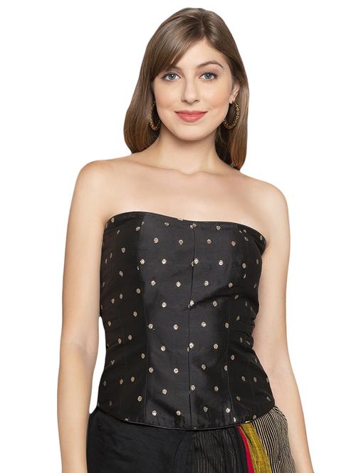 solid brocade blouse - 16712351 - Standard Image - 1