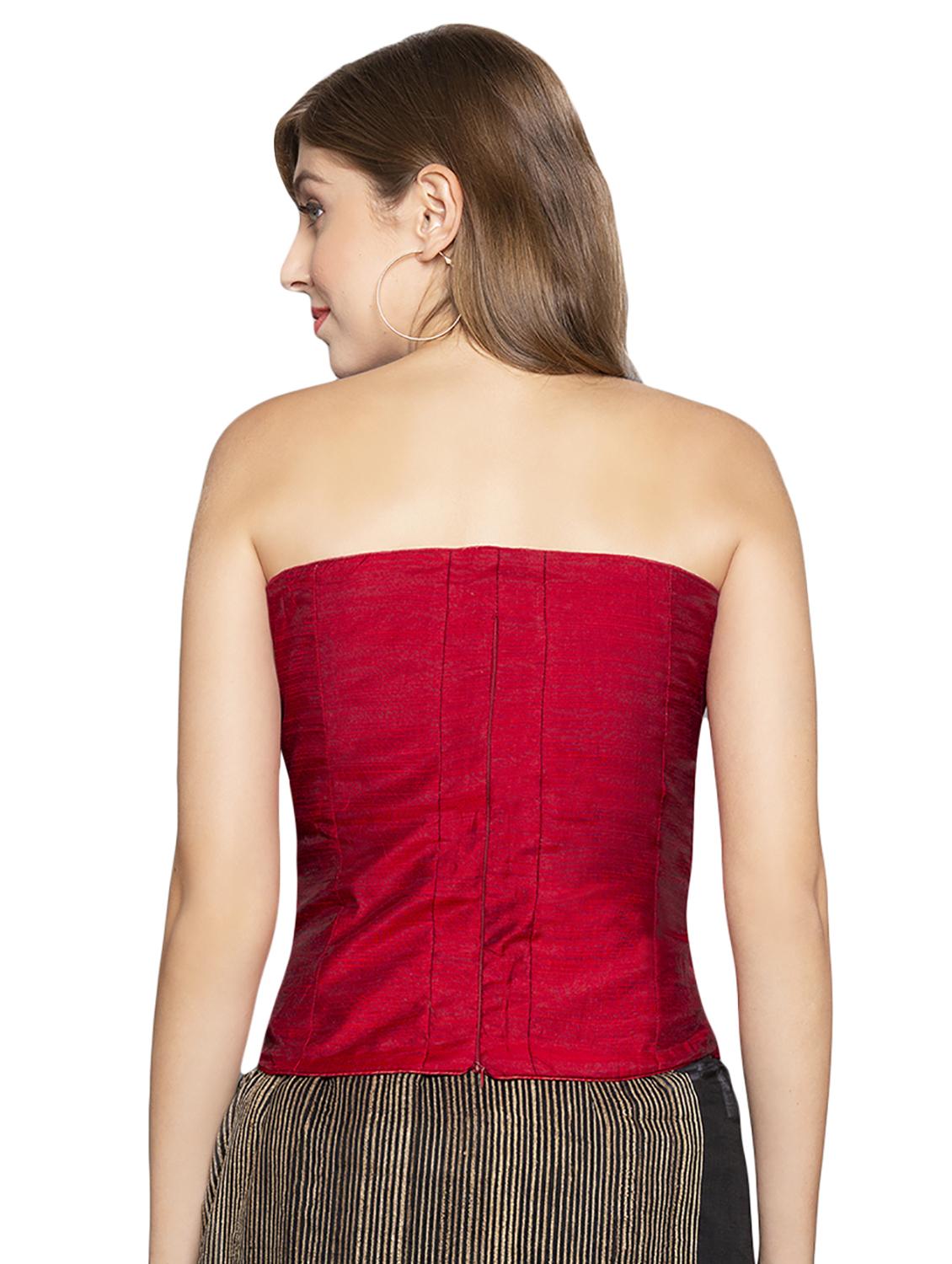 solid brocade blouse - 16712352 - Zoom Image - 2