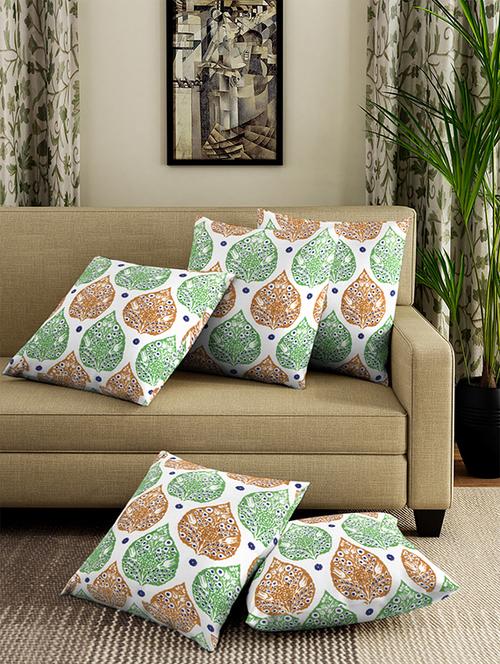 cotton printed cushion cover (set of 5) - 16712354 - Very Small Image - 1