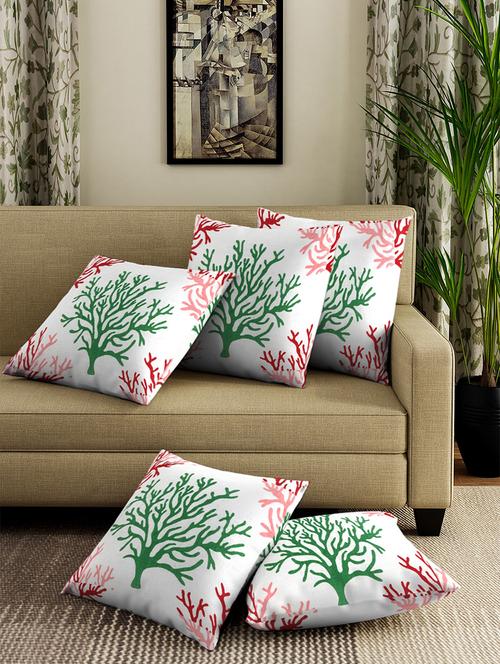 cotton printed cushion cover set of 5 - 16712360 - Standard Image - 1