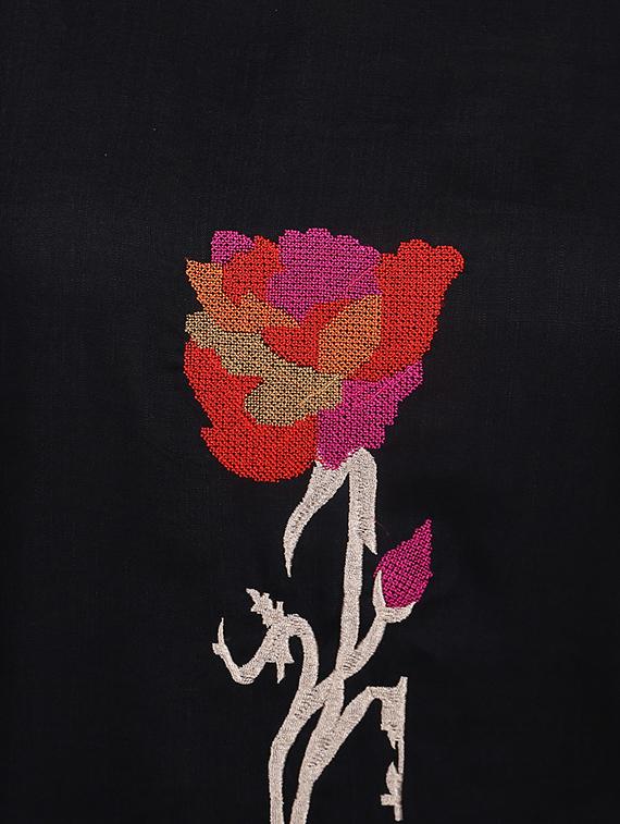 embroidered solid kurti - 16712378 - Zoom Image - 5