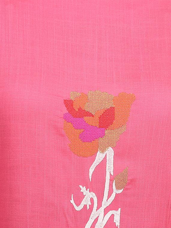 embroidered solid kurti - 16712383 - Zoom Image - 5