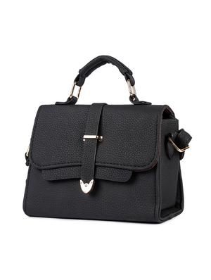 black polyester regular sling bag - 16712578 - Standard Image - 4