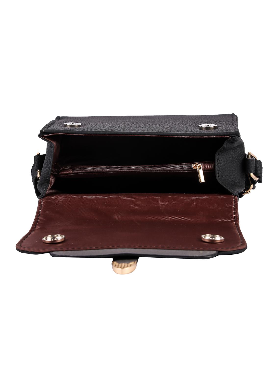black polyester regular sling bag - 16712578 - Zoom Image - 3