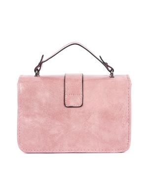 pink leatherette (pu) regular sling bag - 16712583 - Standard Image - 2