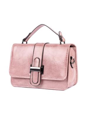 pink leatherette (pu) regular sling bag - 16712583 - Standard Image - 4