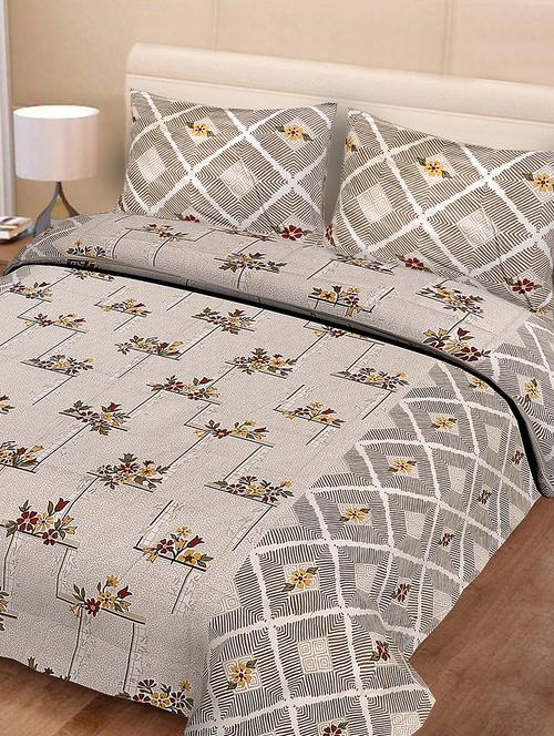 cotton double bedsheets with 2 pillow cover - 16712657 - Standard Image - 1