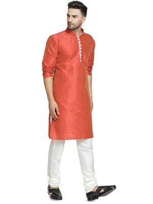 orange solid kurta pyjama set - 16712664 - Standard Image - 2