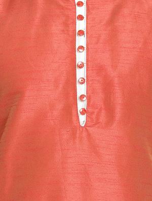 orange solid kurta pyjama set - 16712664 - Standard Image - 4