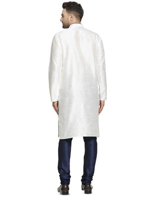 white solid kurta pyjama set - 16712670 - Standard Image - 3