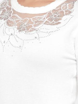 round neck embellished pullover - 16712711 - Standard Image - 5