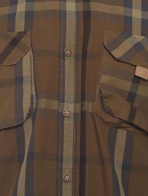 brown checkered casual shirt - 16712752 - Standard Image - 5