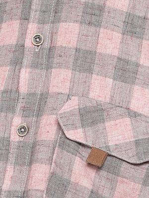 pink checkered casual shirt - 16712755 - Standard Image - 5