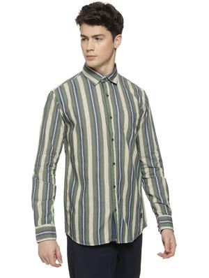 green striped casual shirt - 16712756 - Standard Image - 2