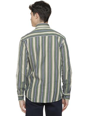 green striped casual shirt - 16712756 - Standard Image - 3