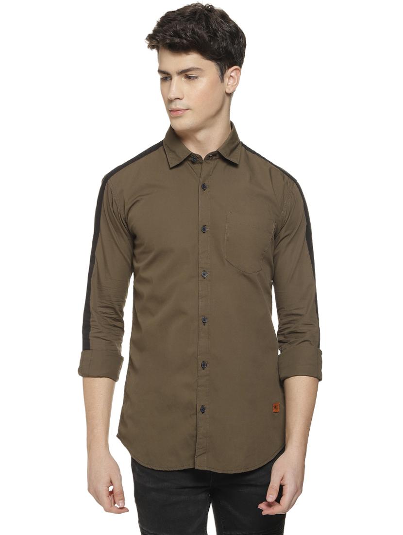 green taped casual shirt - 16712759 - Zoom Image - 1