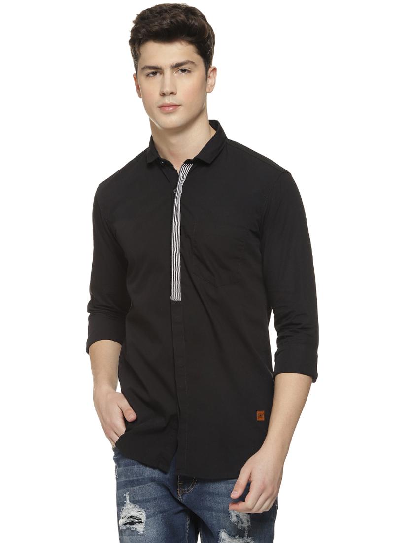 black taped casual shirt - 16712760 - Zoom Image - 1