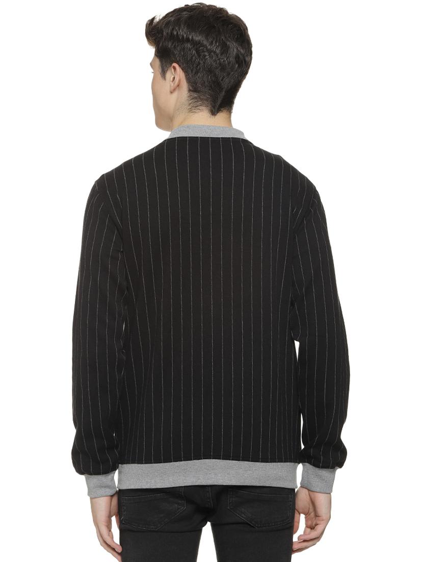 black striped casual jacket - 16712767 - Zoom Image - 3