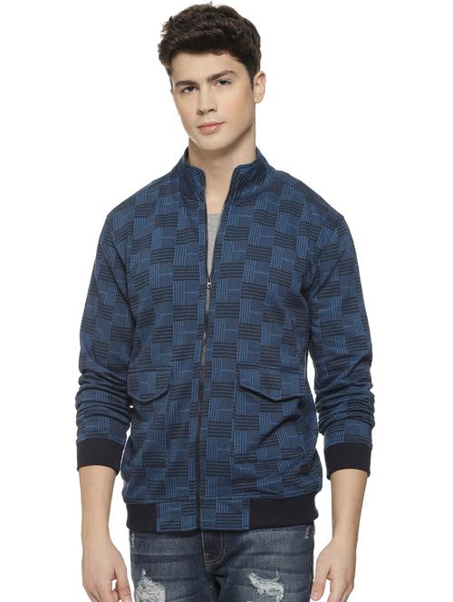 blue checkered bomber jacket - 16712769 - Standard Image - 1