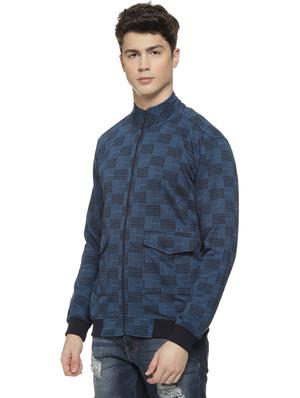 blue checkered bomber jacket - 16712769 - Standard Image - 2