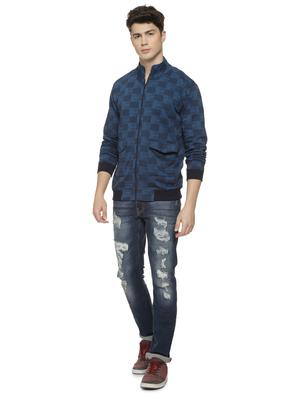blue checkered bomber jacket - 16712769 - Standard Image - 4