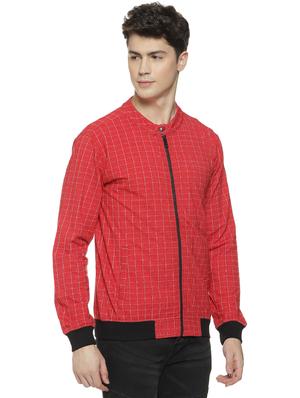 red checkered bomber jacket - 16712773 - Standard Image - 2