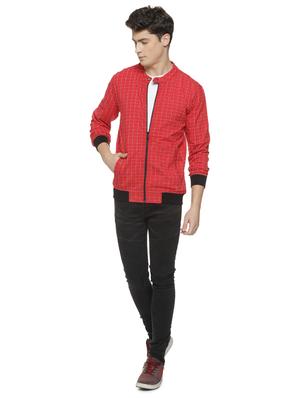 red checkered bomber jacket - 16712773 - Standard Image - 4