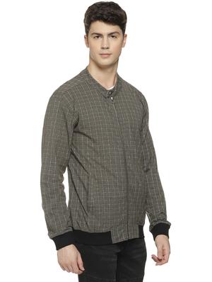 grey checkered bomber jacket - 16712776 - Standard Image - 2