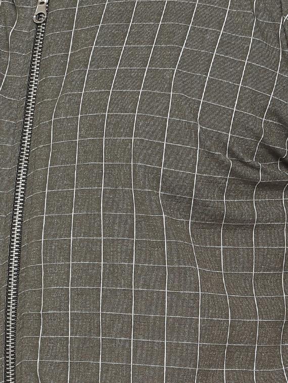 grey checkered bomber jacket - 16712776 - Zoom Image - 5
