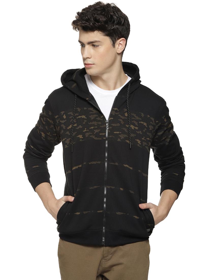 black camouflage printed sweatshirt - 16712779 - Zoom Image - 1