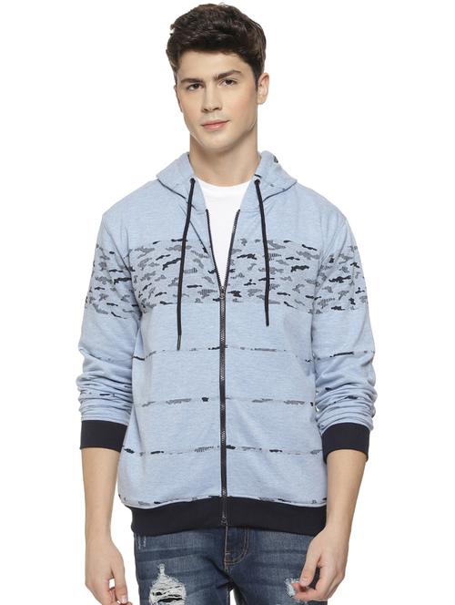 light blue camouflage printed sweatshirt - 16712780 - Standard Image - 1