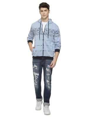light blue camouflage printed sweatshirt - 16712780 - Standard Image - 4