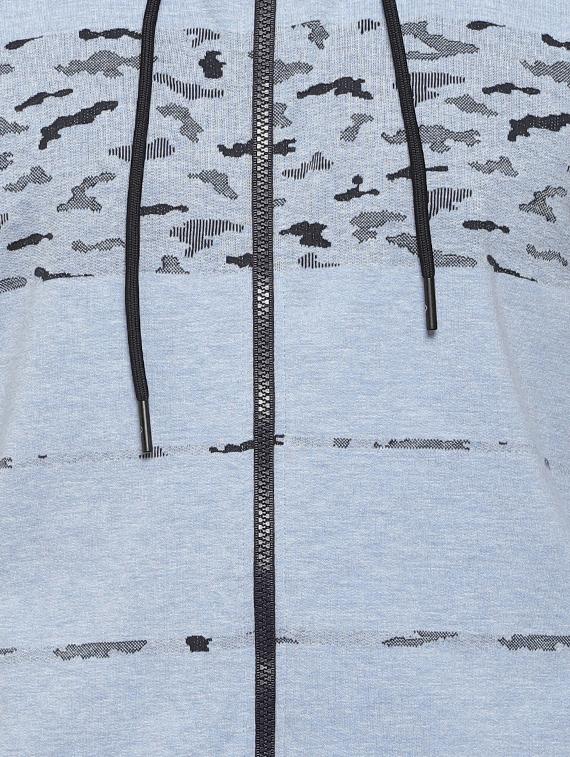 light blue camouflage printed sweatshirt - 16712780 - Zoom Image - 5