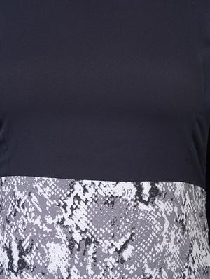 round neck snake print a-line dress - 16712809 - Standard Image - 4