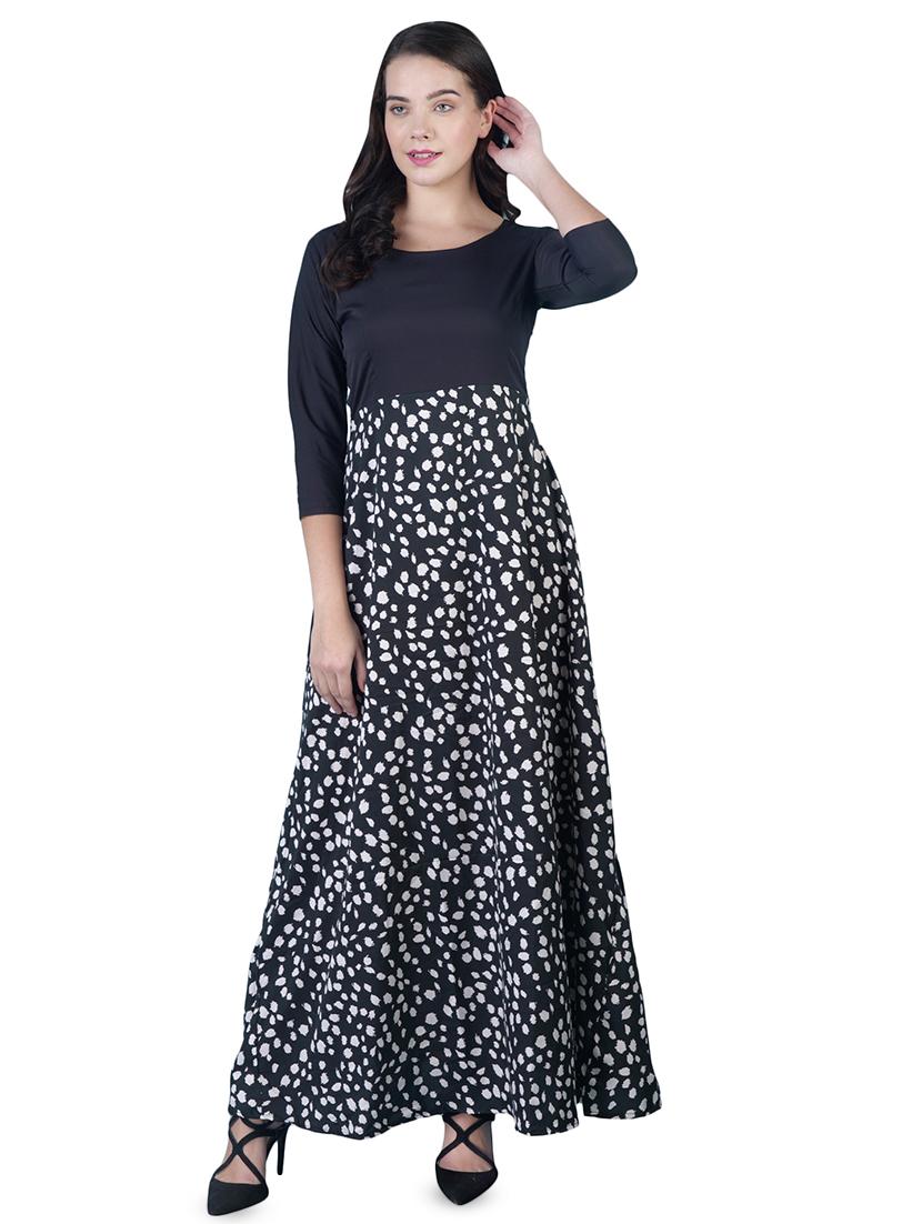 round neck a-line dress - 16712821 - Zoom Image - 1