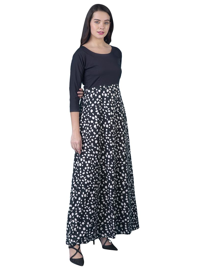 round neck a-line dress - 16712821 - Zoom Image - 2
