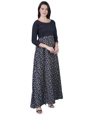 round neck floral a-line dress - 16712827 - Standard Image - 2