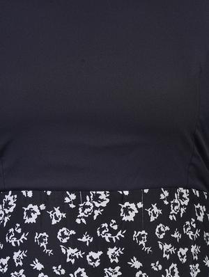 round neck floral a-line dress - 16712827 - Standard Image - 4