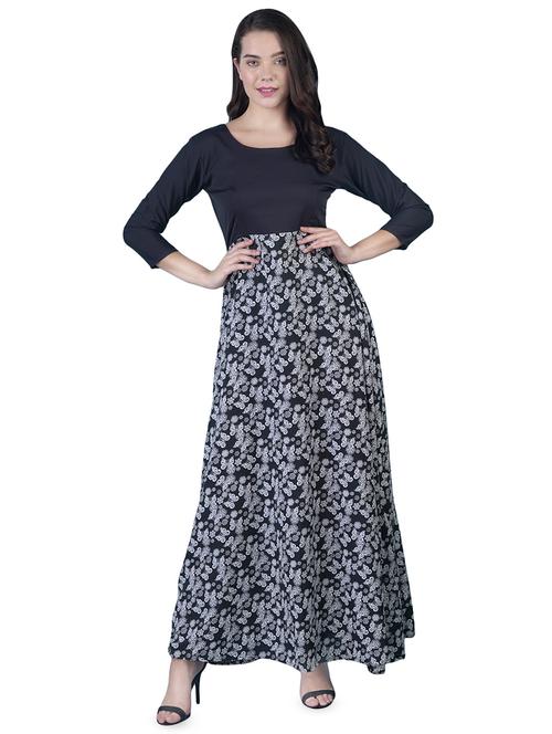 round neck floral a-line dress - 16712830 - Standard Image - 1
